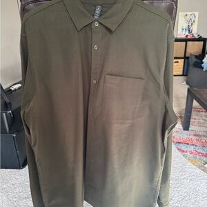 Lululemon Athletica Dark Green Men's Casual Shirt